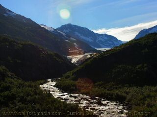 Alaskan Glacier and Brook
